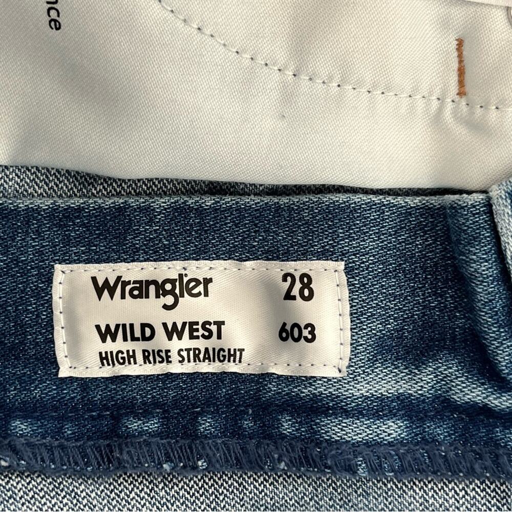 NWT Wrangler Wild West 603 high rise straight jeans 28 - Picture 12 of 13